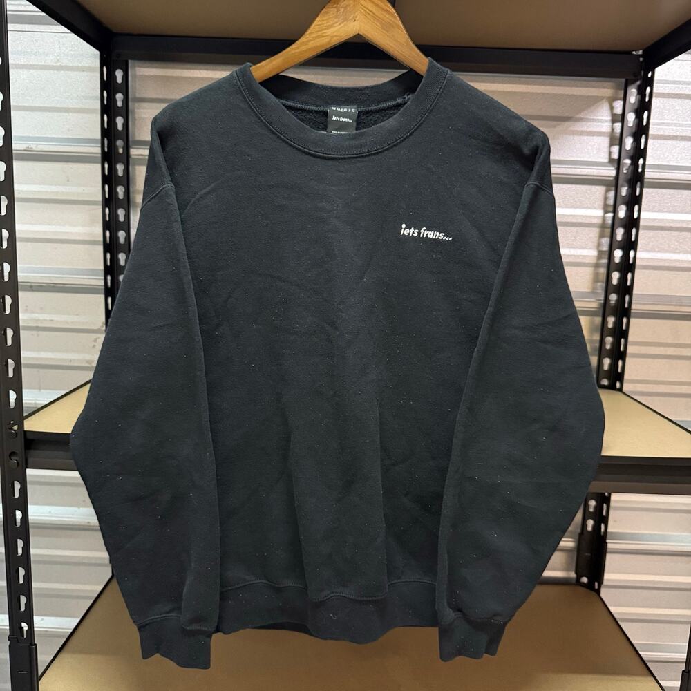 iets frans Urban Outfitters Black Crewneck Sweatshirt Unisex Size S